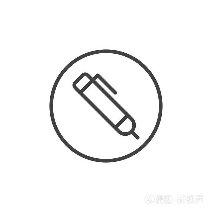 笔线图标轮廓矢量符号线性风格象形文字隔离在白色上 铅笔符号标志插图 可编辑行程插画 正版商用图片18us5q 摄图新视界 笔线图标轮廓矢量符号线性风格象形文字隔离在白色上 铅笔符号标志插图 可编辑行程插画 正版商用图片18us5q 摄图新视界