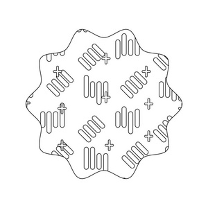 线星图形抽象样式背景矢量插图图片