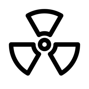 放射性辐射符号背景关闭