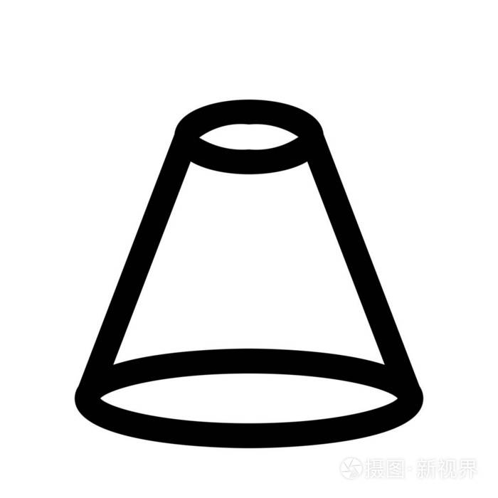 圆锥形的圆锥形的背景接近孤立的