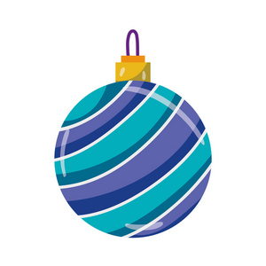 圣诞快乐球装饰设计素食者插图