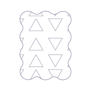 虚线形状矩形,图形几何风格背景矢量插图照片