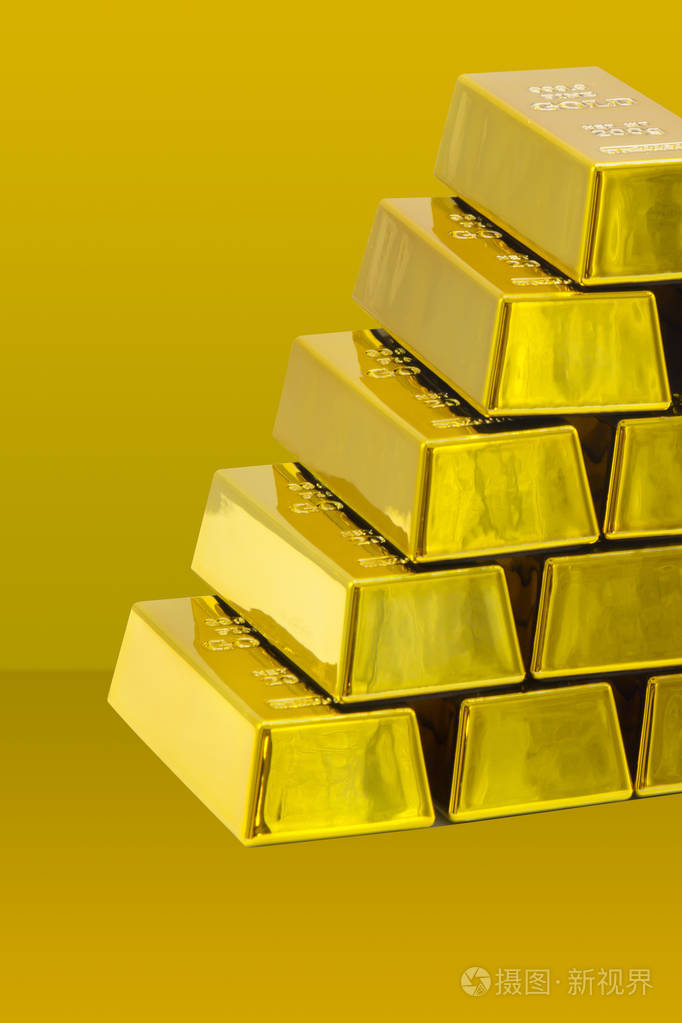 作为一个金融概念的金条堆