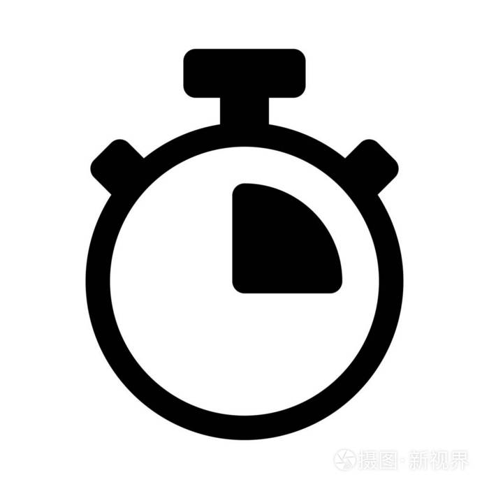 秒表四分之一圈隔离背景壁纸关闭