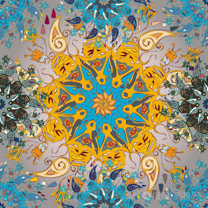 背景抽象几何彩色图案. 矢量插图