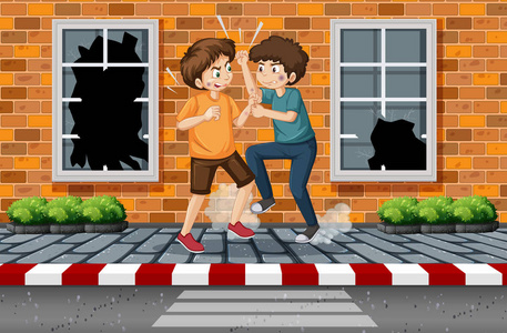 打架图片图片-打架图片素材-打架图片插画-摄图新视界