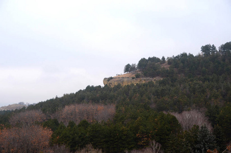 美丽的冬季山景