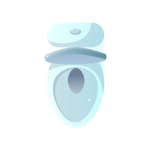 白色陶瓷厕所的特写镜头顶视图与碗和打开的厕所盖子查出在白色背景
