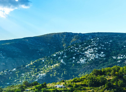 风景如画的希腊MakrinitsaPelio村的景色