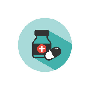 绿色的罗盘上的药物治疗图片