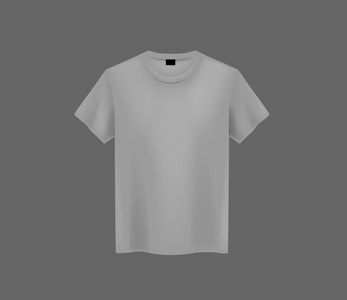 s gray tshirt Mockup on dark background. Short sleeve Tshirt 