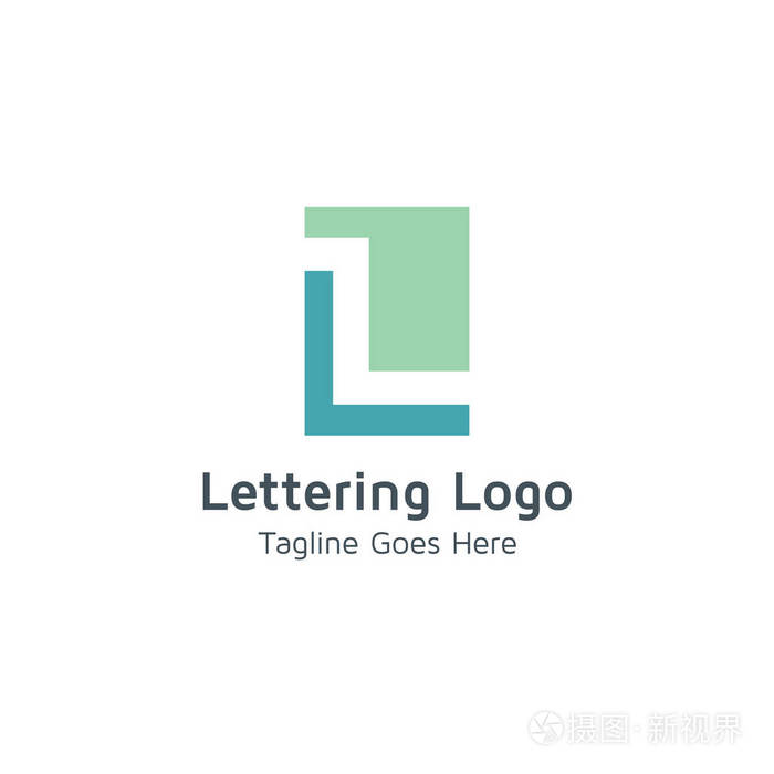 矢量标志字母l适用于商业或贸易商业品牌
