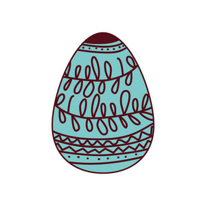 复活节鸡蛋隔离图标