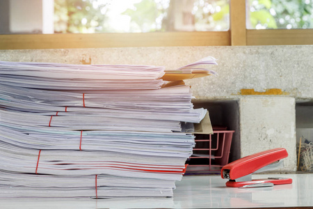 办公桌文件图片