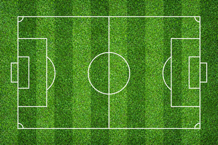 足球场或足球场为背景. 绿色草坪球场创建运动游戏.照片