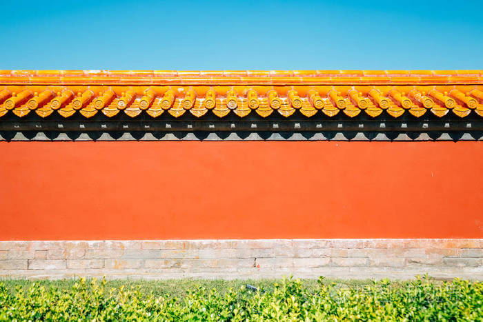 北京土坛公园中国传统墙背景照片 正版商用图片18wqbw 摄图新视界