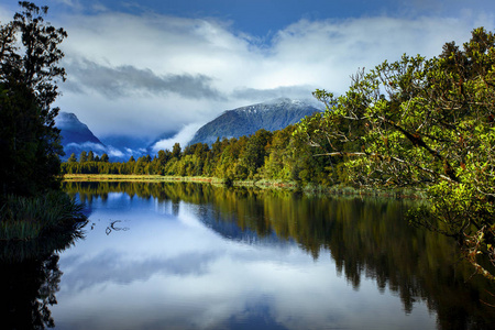美丽的风景，马奇逊湖南新西兰