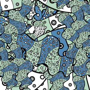 无缝优雅的矢量纹理与花卉元素.照片