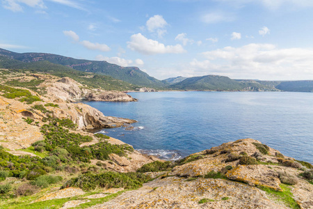 撒丁岛西北海岸线