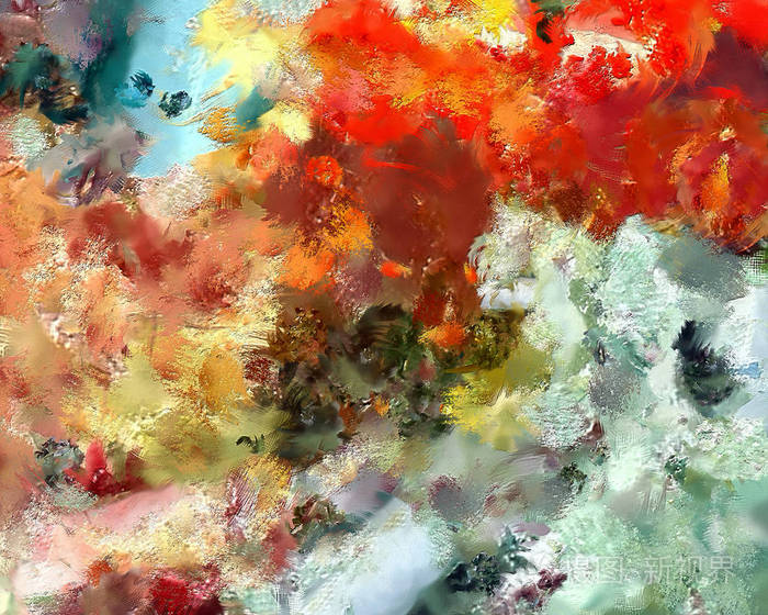 印象主义风格抽象. 现代超现实主义绘画. 擅长墙壁装饰海报. 股 ..