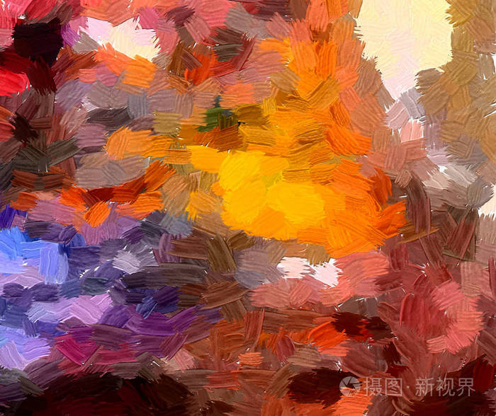 抽象的彩色条纹. 数字设计绘画印象主义艺术作品. 手绘艺术图案.