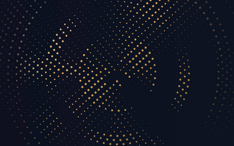 带有径向金色图案的抽象黑色背景纹理. 圆形复古图案.