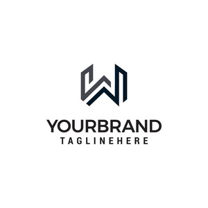 w字母设计纹身图片