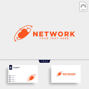 云连接通信创意标志模板矢量图图标孤立矢量