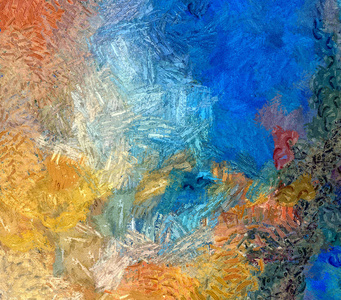抽象绘画艺术. 用油漆背景纹理的干刷手绘. 油画风格.