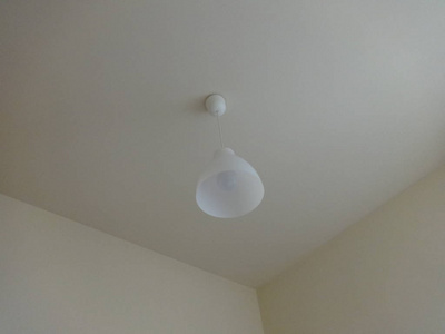 简单的现代白色天花板灯