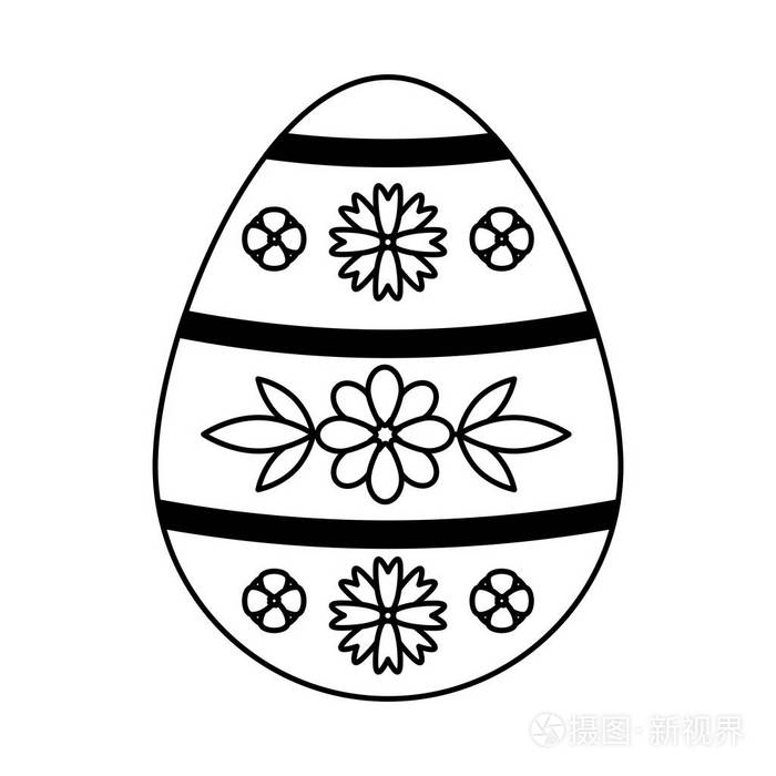 快乐的复活节画鸡蛋