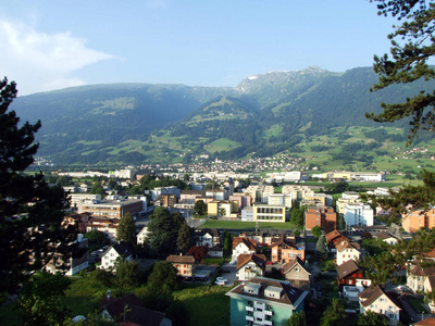 瑞士圣加伦州萨尔甘定居点或萨尔甘市