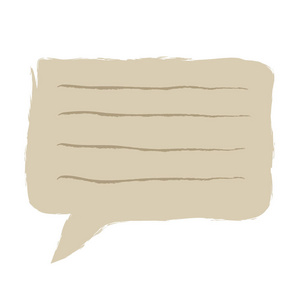 复古卡通写意笔记. 白色背景上的矢量插图. 写意卡通画,语音泡沫照片