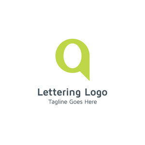 字母Q设计字母表向量标志