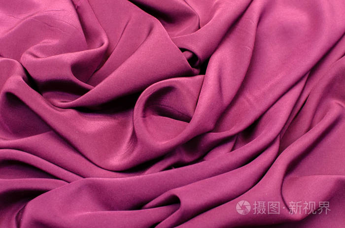 缎子丝绸红色织物