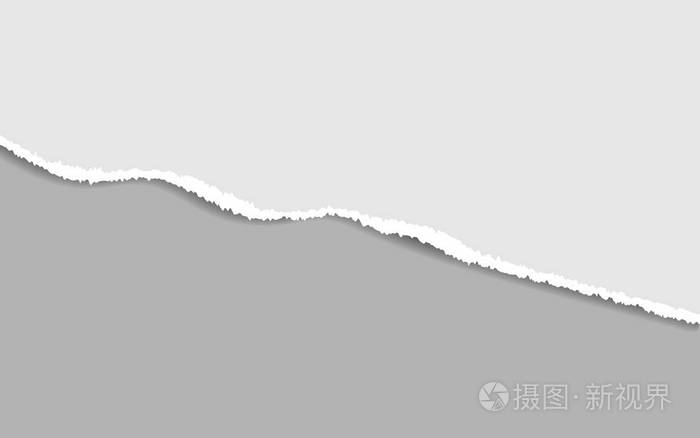 撕裂纸的矢量. 这张纸被撕开了背景.