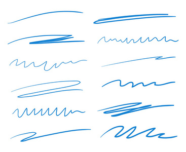 重点强调艺术字手绘在白色上的下划线. 带有线条数组的抽象背景.