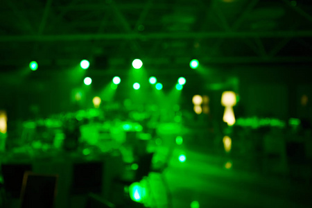 会议大厅活动音乐会照明背景模糊