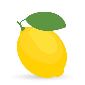黄色柠檬。 新鲜柠檬