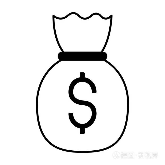钱袋子美元插画-正版商用图片18yolz-摄图新视界