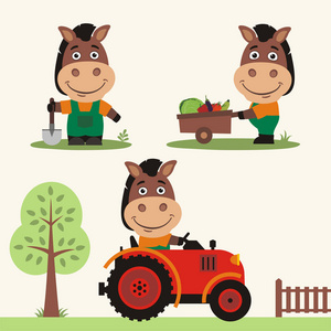 农民农场卡通人物图片