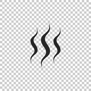 器透明标志, 线和轮廓元素的线性样式烟雾蒸气蒸汽标志黑色细线图标