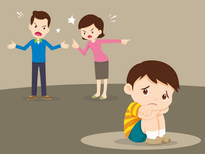 吵架孩子图片-吵架孩子素材-吵架孩子插画-摄图新视界
