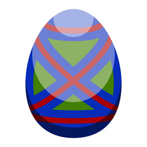 隔离的彩色复活节彩蛋