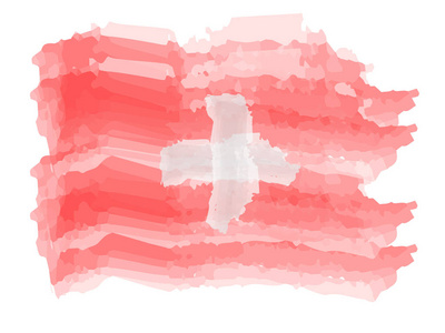 瑞士的水彩旗