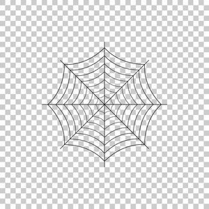 蜘蛛网标志.扁平设计.矢量插图照片