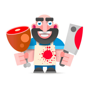 咖啡厅或糕点店的菜单卡通肝脏香肠跳舞可爱的脸.