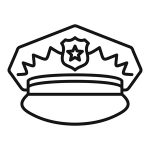 警察帽子的画法图片