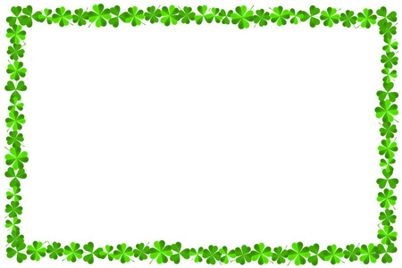 s Day  frame made out of clover