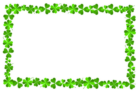 s Day  frame made out of clover